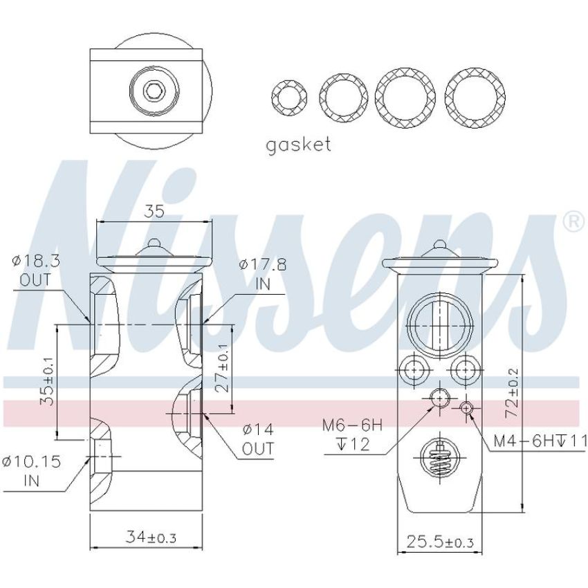 NISSENS 999279 Air Conditioning Expansion Valve