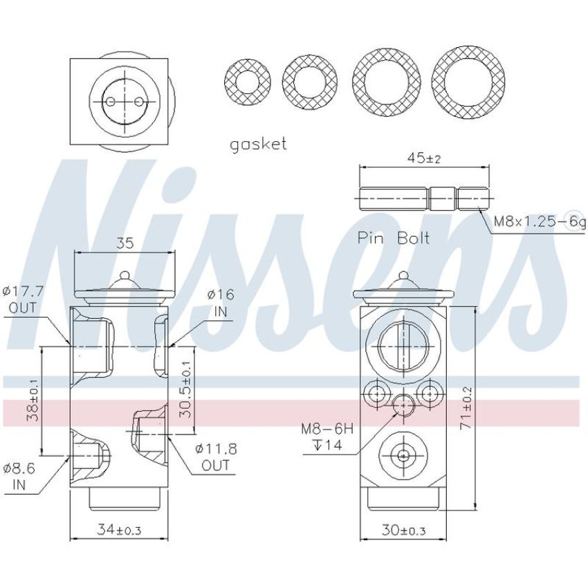 NISSENS 999286 Air Conditioning Expansion Valve