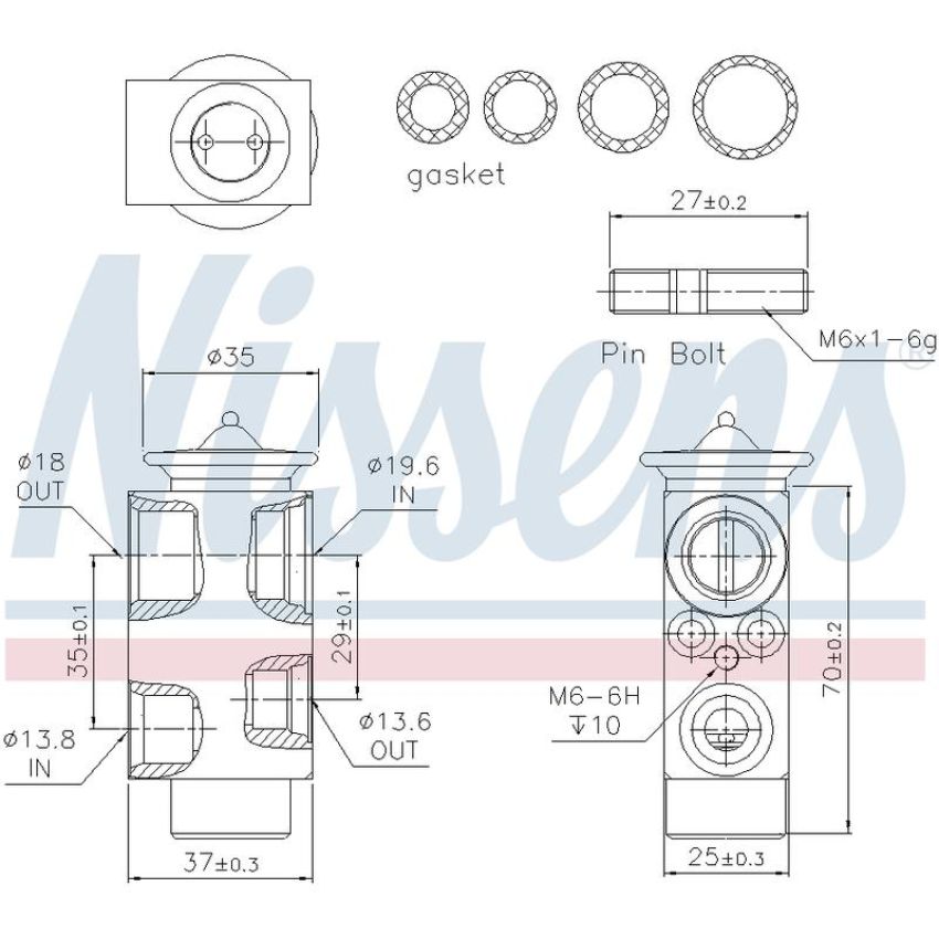 NISSENS 999311 Air Conditioning Expansion Valve