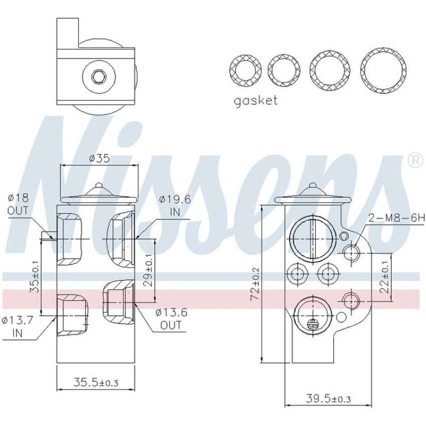 NISSENS 999314 Air Conditioning Expansion Valve