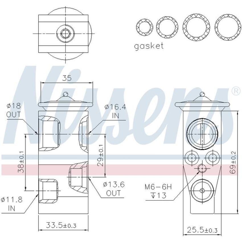 NISSENS 999315 Air Conditioning Expansion Valve