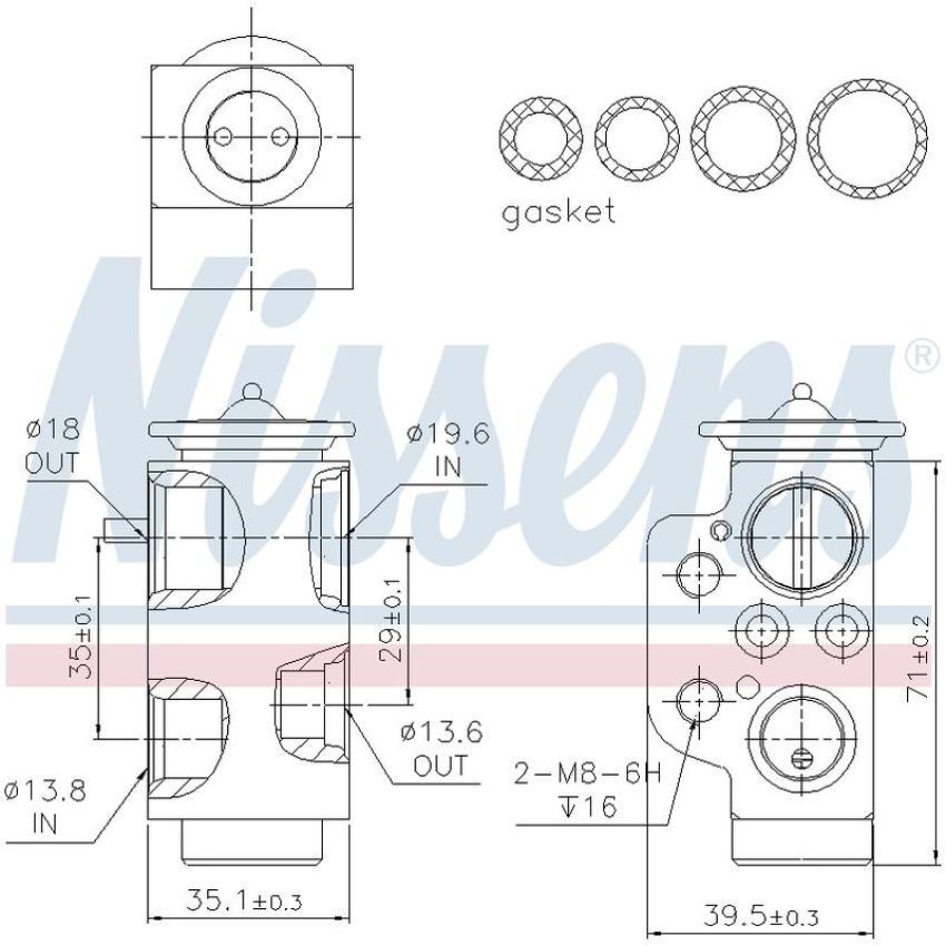 NISSENS 999319 Air Conditioning Expansion Valve