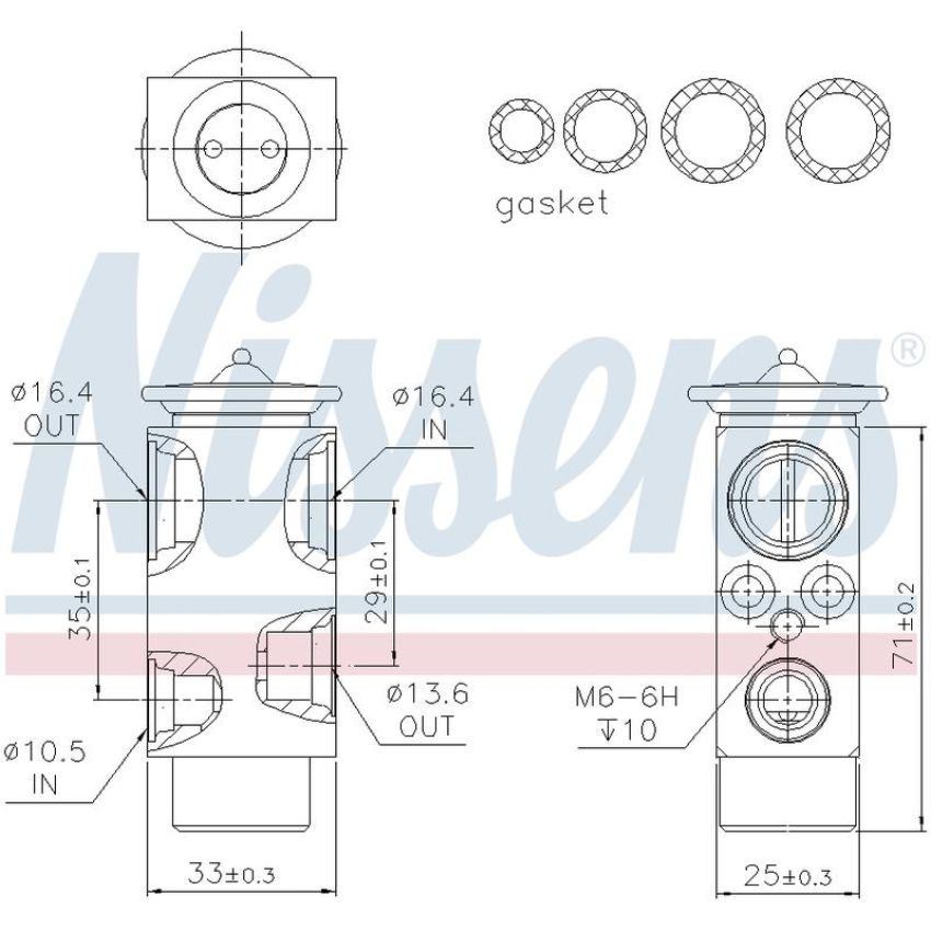 NISSENS 999326 Air Conditioning Expansion Valve