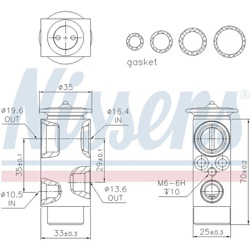 NISSENS 999352 Air Conditioning Expansion Valve