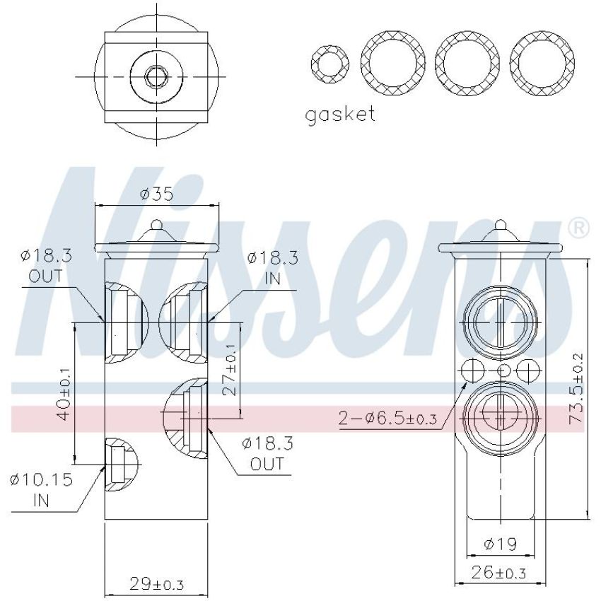 NISSENS 999353 Air Conditioning Expansion Valve