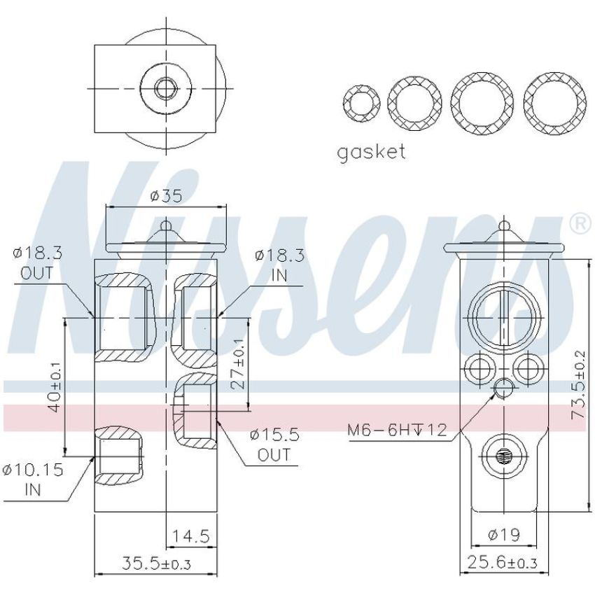 NISSENS 999357 Air Conditioning Expansion Valve