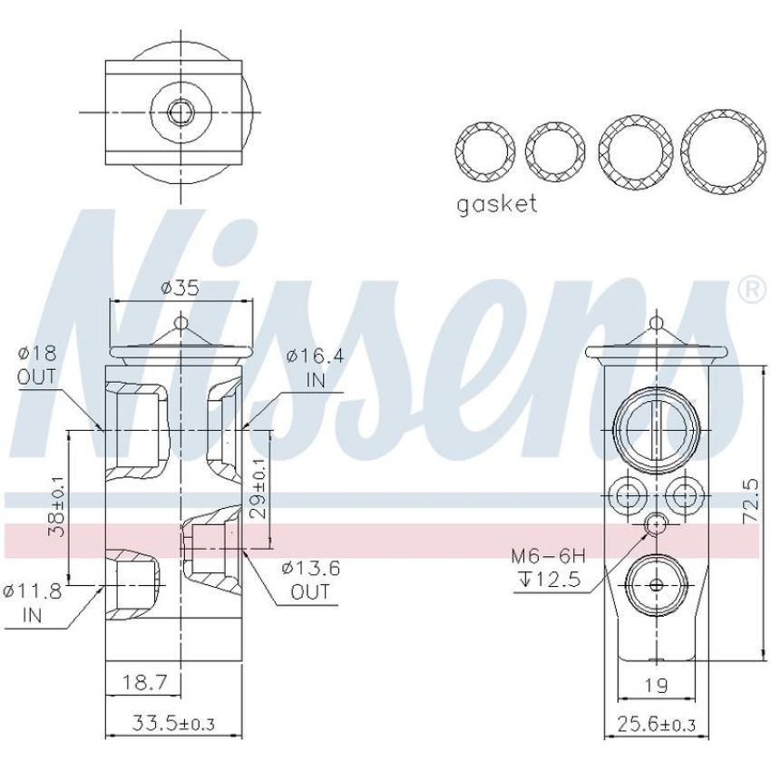 NISSENS 999373 Air Conditioning Expansion Valve