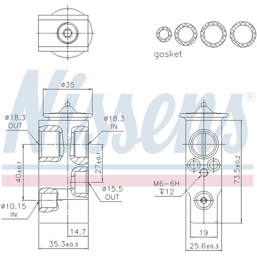 NISSENS 999374 Air Conditioning Expansion Valve