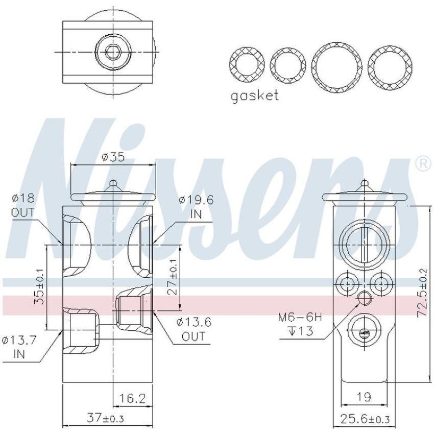 NISSENS 999378 Air Conditioning Expansion Valve