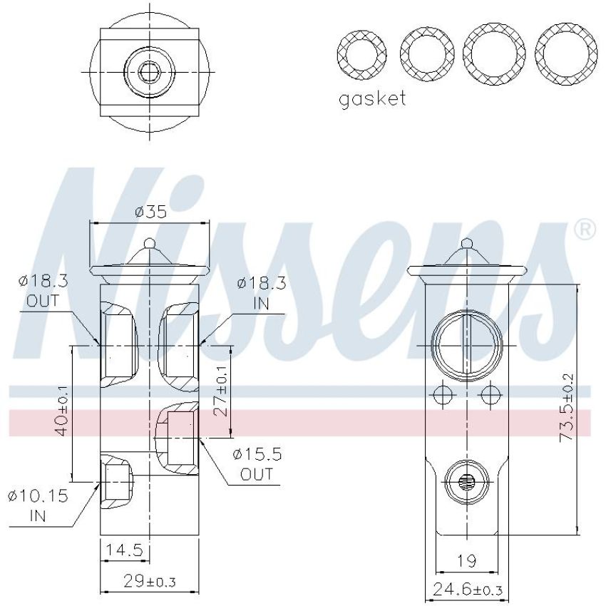 NISSENS 999386 Air Conditioning Expansion Valve