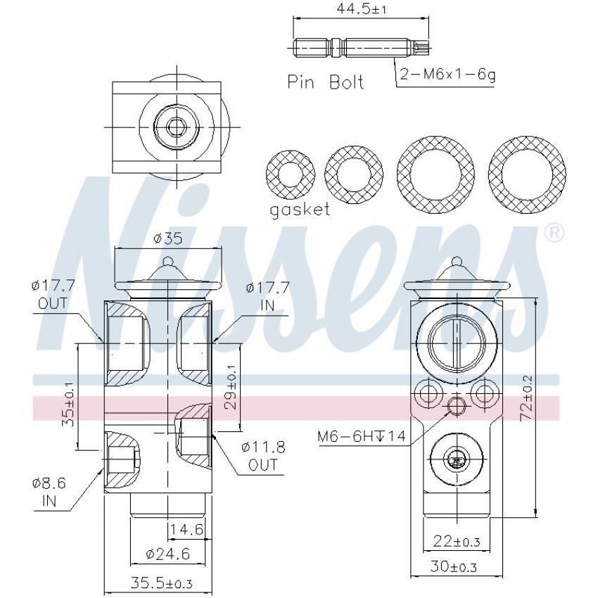 NISSENS 999415 Air Conditioning Expansion Valve