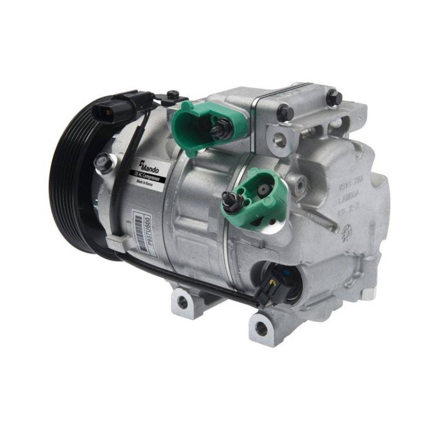 MANDO 10A1100 New OE AC Compressor w/ Clutch & Pre-filled Oil, Direct Replacement