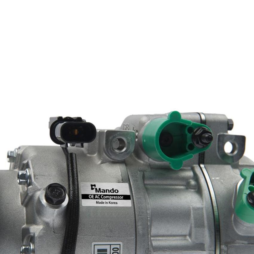 MANDO 10A1100 New OE AC Compressor w/ Clutch & Pre-filled Oil, Direct Replacement