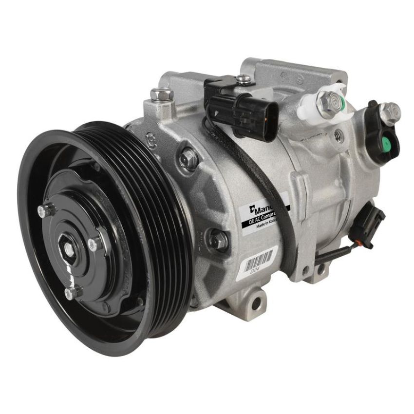 MANDO 10A1401 New OE AC Compressor w/ Clutch & Pre-filled Oil, Direct Replacement
