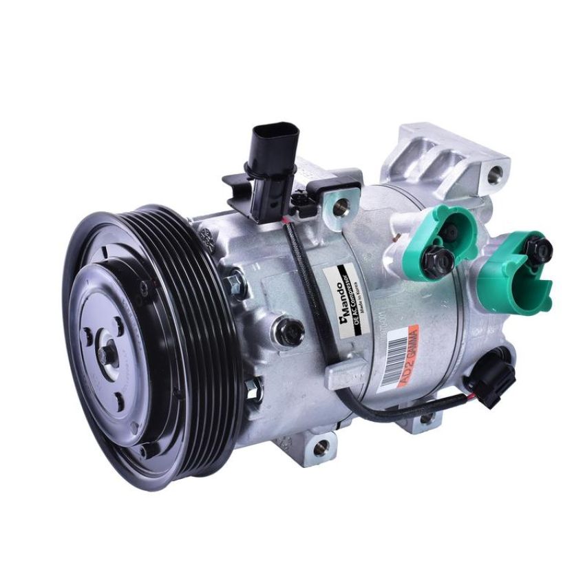 MANDO 10A1445 New OE AC Compressor w/ Clutch & Pre-filled Oil, Direct Replacement
