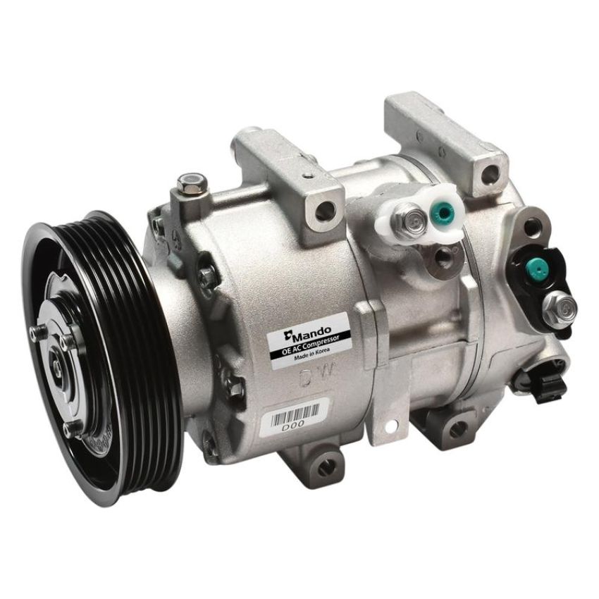 MANDO 10A1538 New OE AC Compressor w/ Clutch & Pre-filled Oil, Direct Replacement