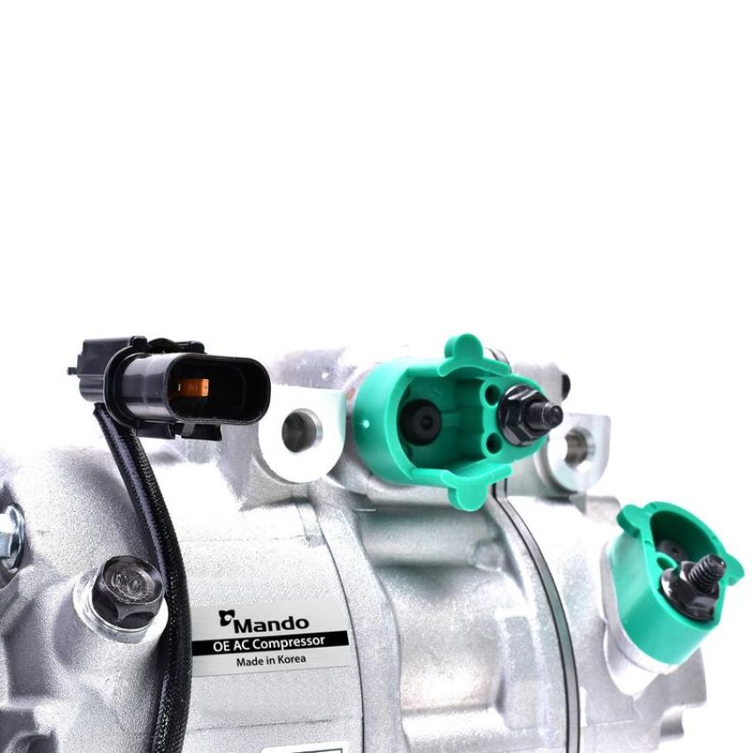 MANDO 10A1553 New OE AC Compressor w/ Clutch & Pre-filled Oil, Direct Replacement