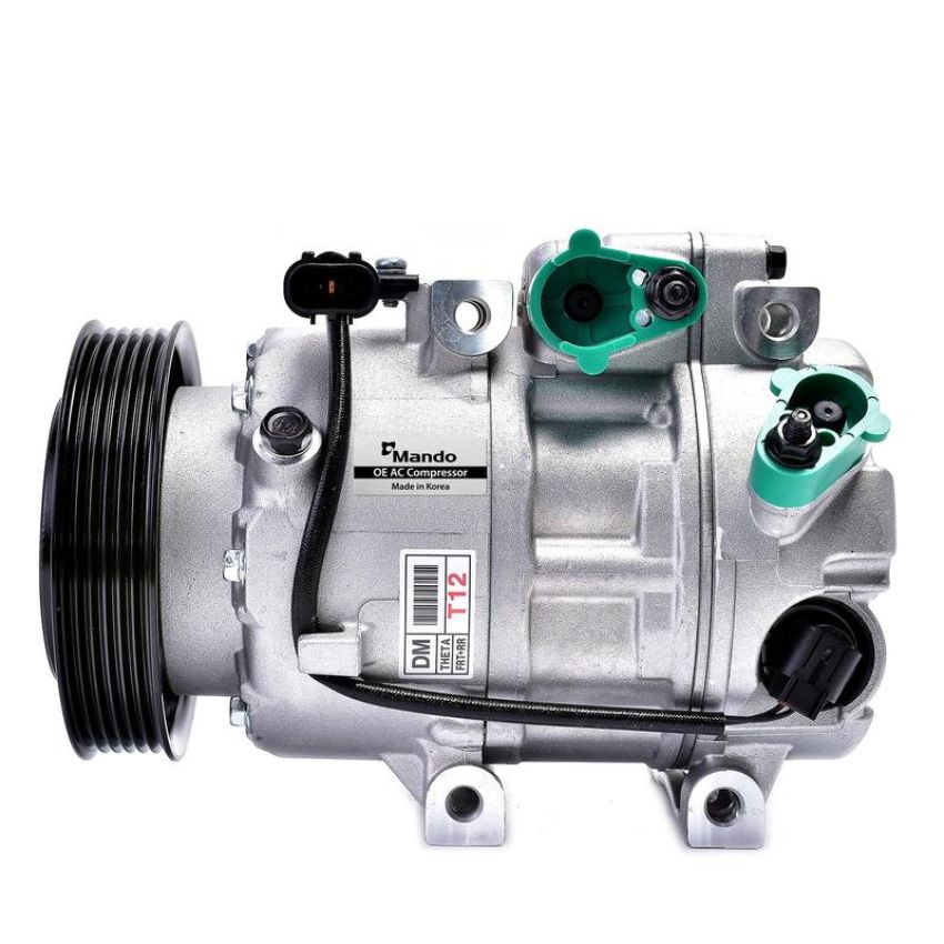 MANDO 10A1553 New OE AC Compressor w/ Clutch & Pre-filled Oil, Direct Replacement