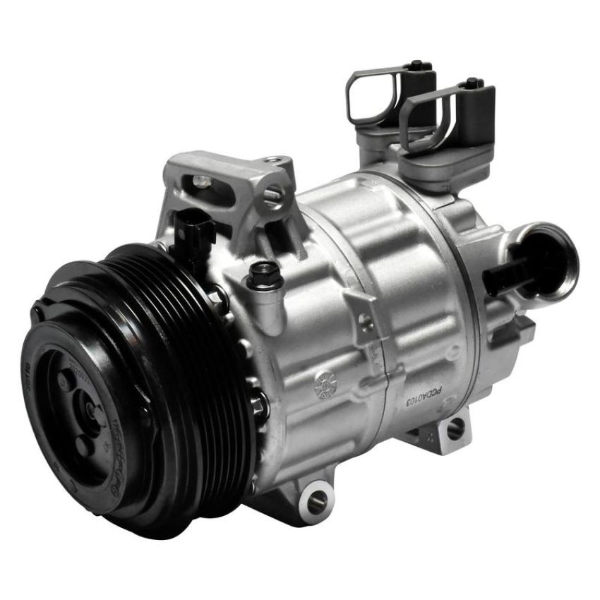 MANDO 10A1555 New OE AC Compressor w/ Clutch & Pre-filled Oil, Direct Replacement