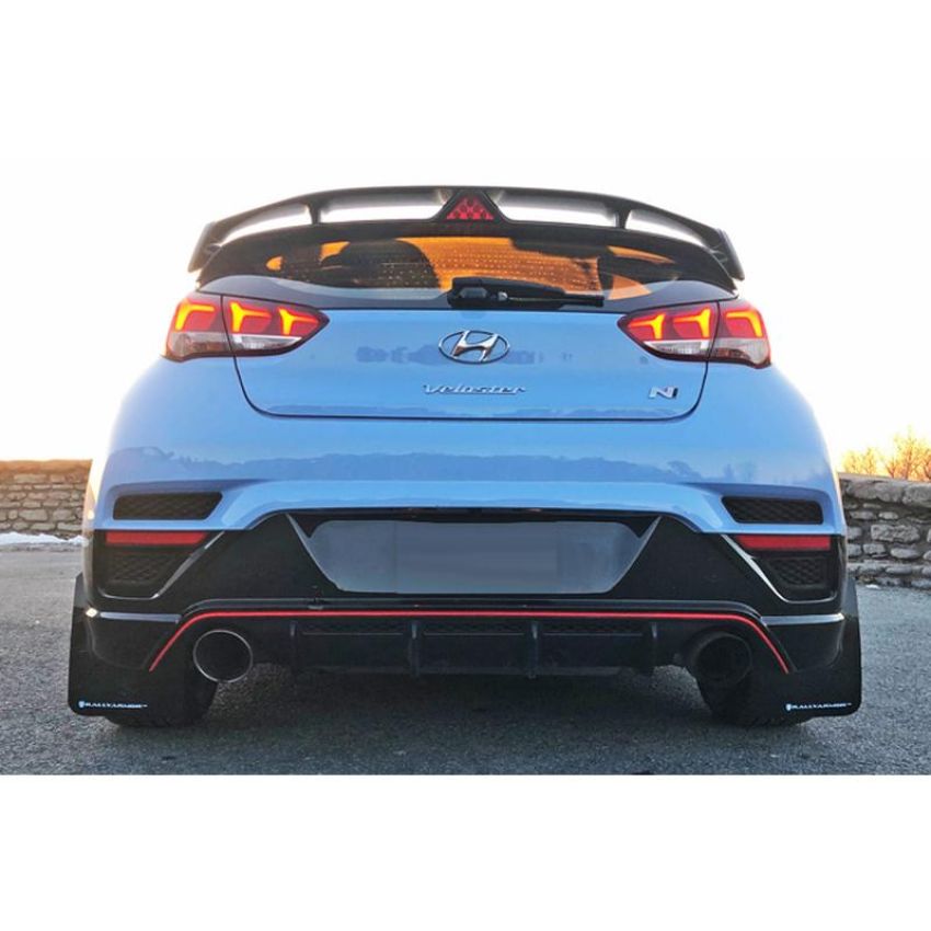 Rally Armor MF57-UR-BLK/WH Black Mud Flap/White Logo