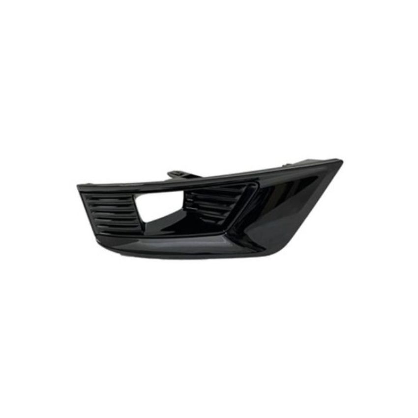 RT FRONT BUMPER INSERT MIDNIGHT EDITION; FOG LAMP BEZEL; W/FOG LAMPS; GLOSS BLACK 21-C ARMADA
