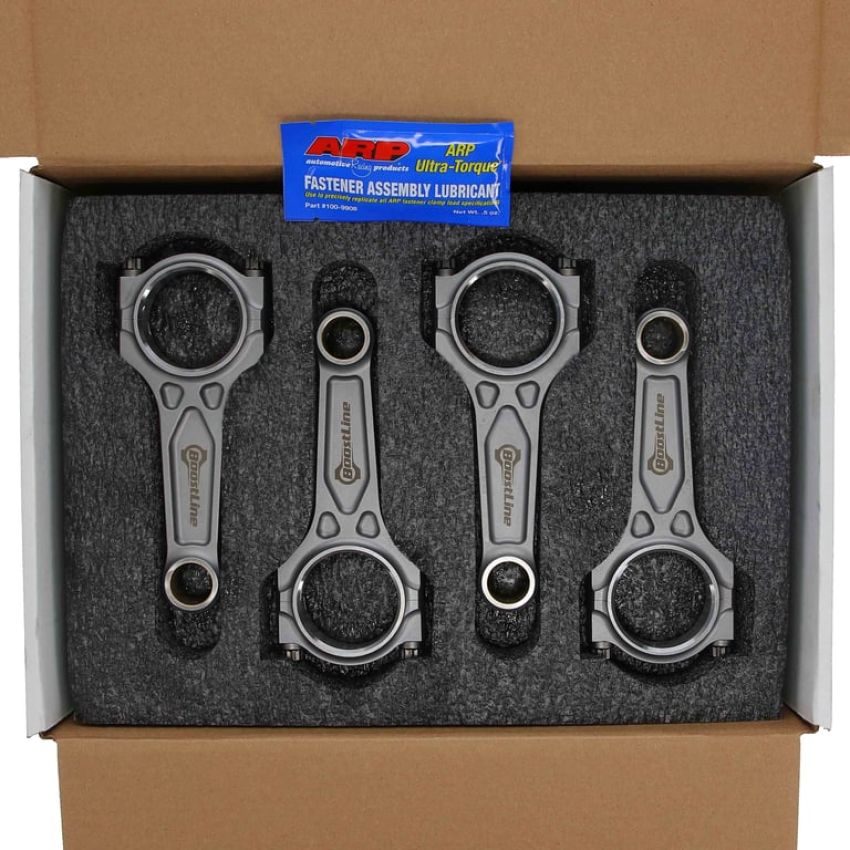 Boostline NI5364866 Connecting Rod Set, Nissan Sr20, 136.25 mm Length, ARP2000, Set of 4