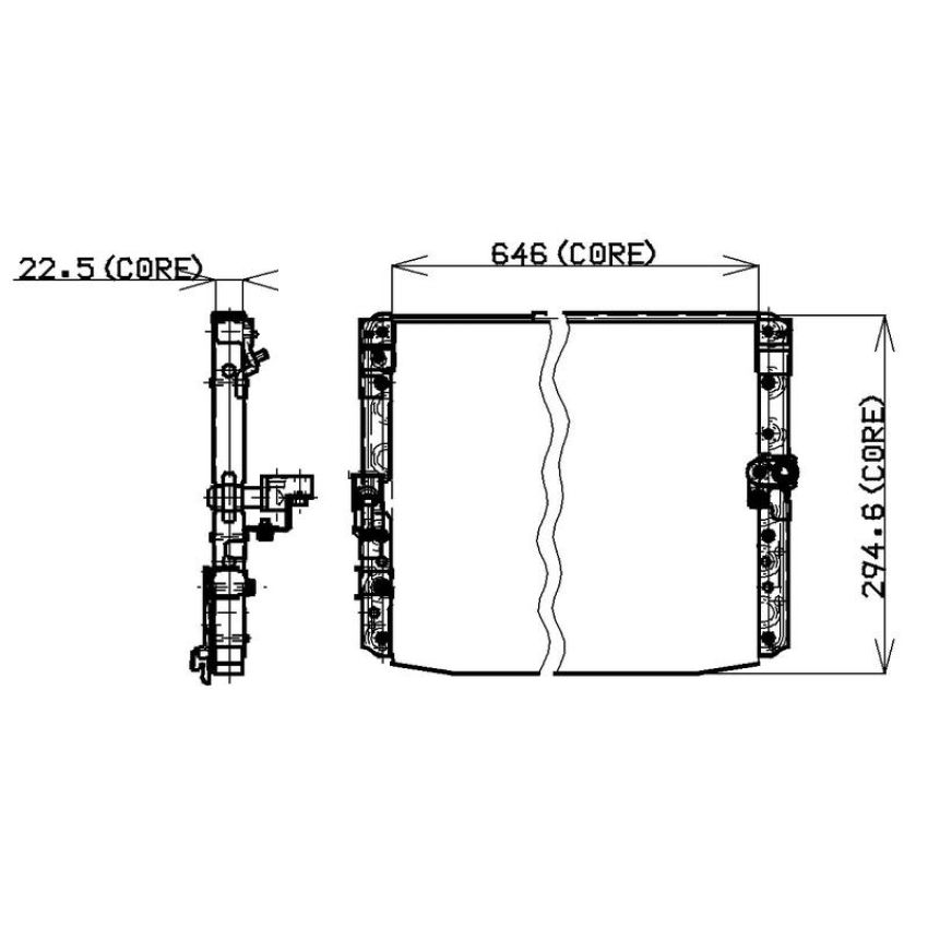 Denso 477-0102 Air Conditioning Condenser