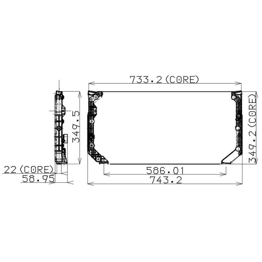 Denso 477-0103 Air Conditioning Condenser