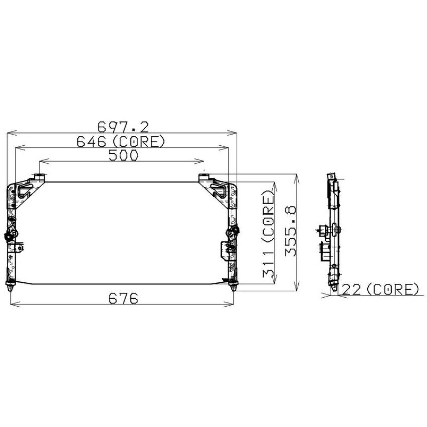 Denso 477-0117 Air Conditioning Condenser