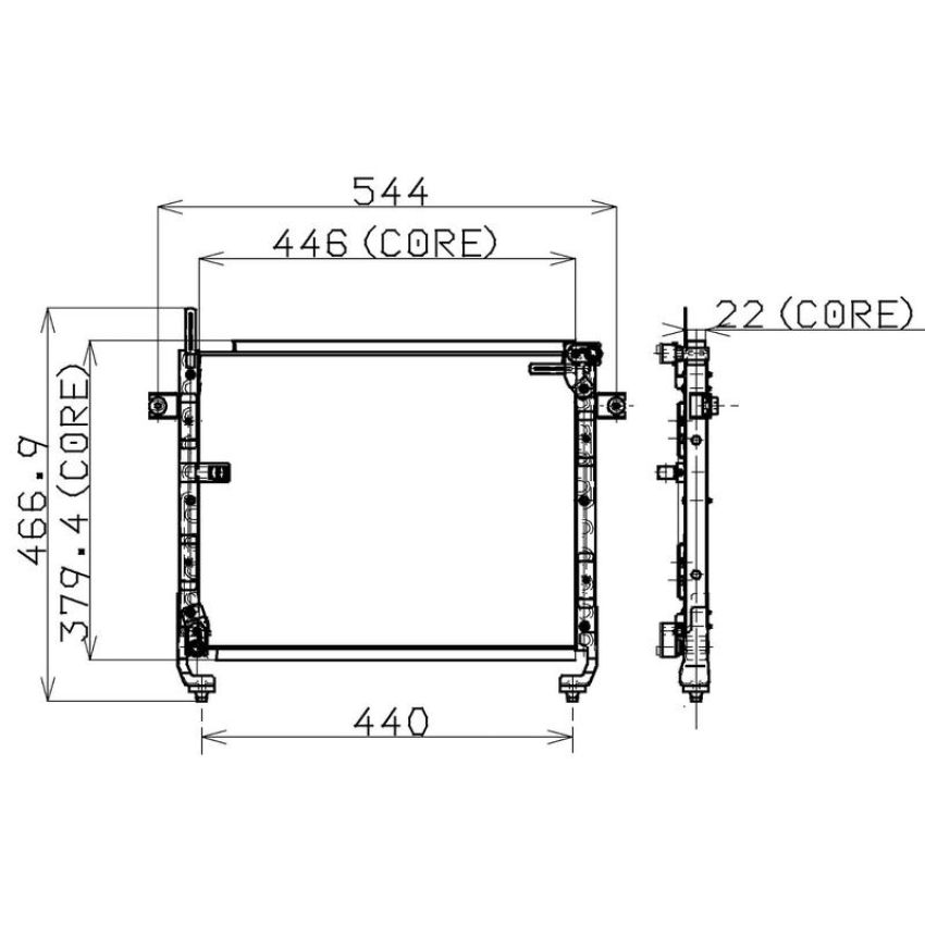 Denso 477-0126 Air Conditioning Condenser