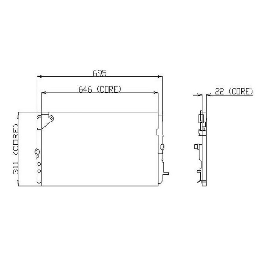 Denso 477-0130 Air Conditioning Condenser