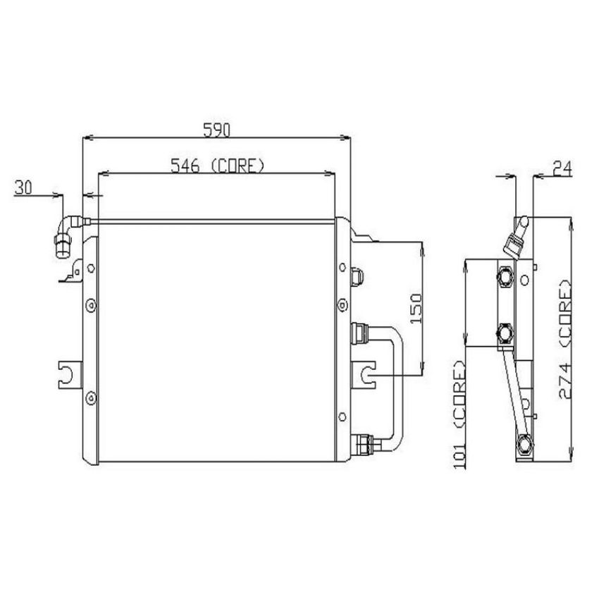 Denso 477-0133 Air Conditioning Condenser