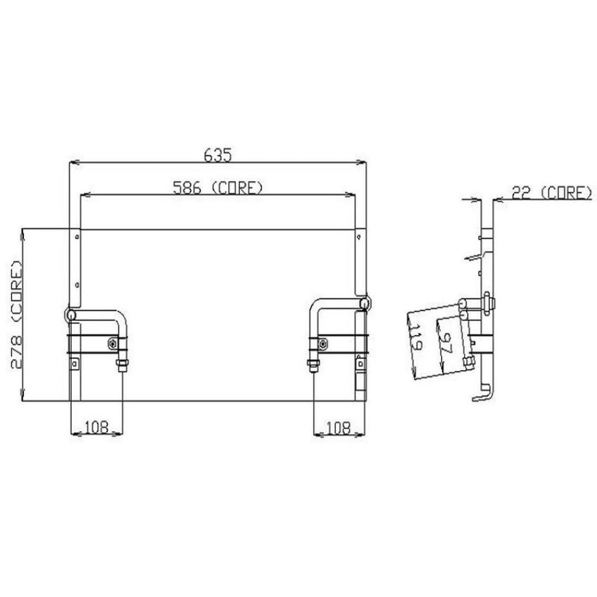Denso 477-0137 Air Conditioning Condenser