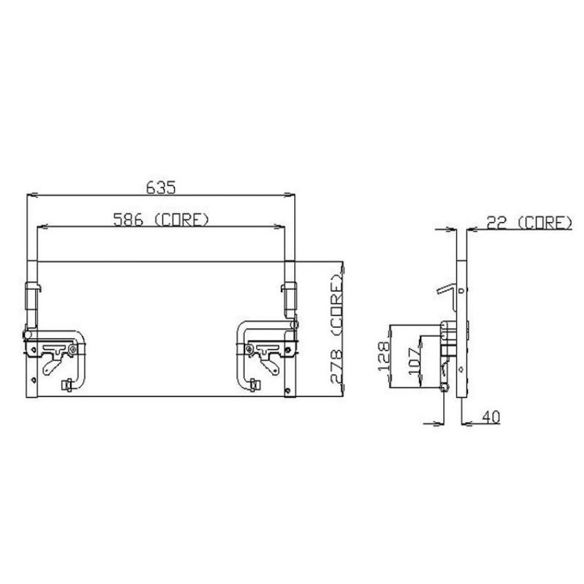 Denso 477-0140 Air Conditioning Condenser