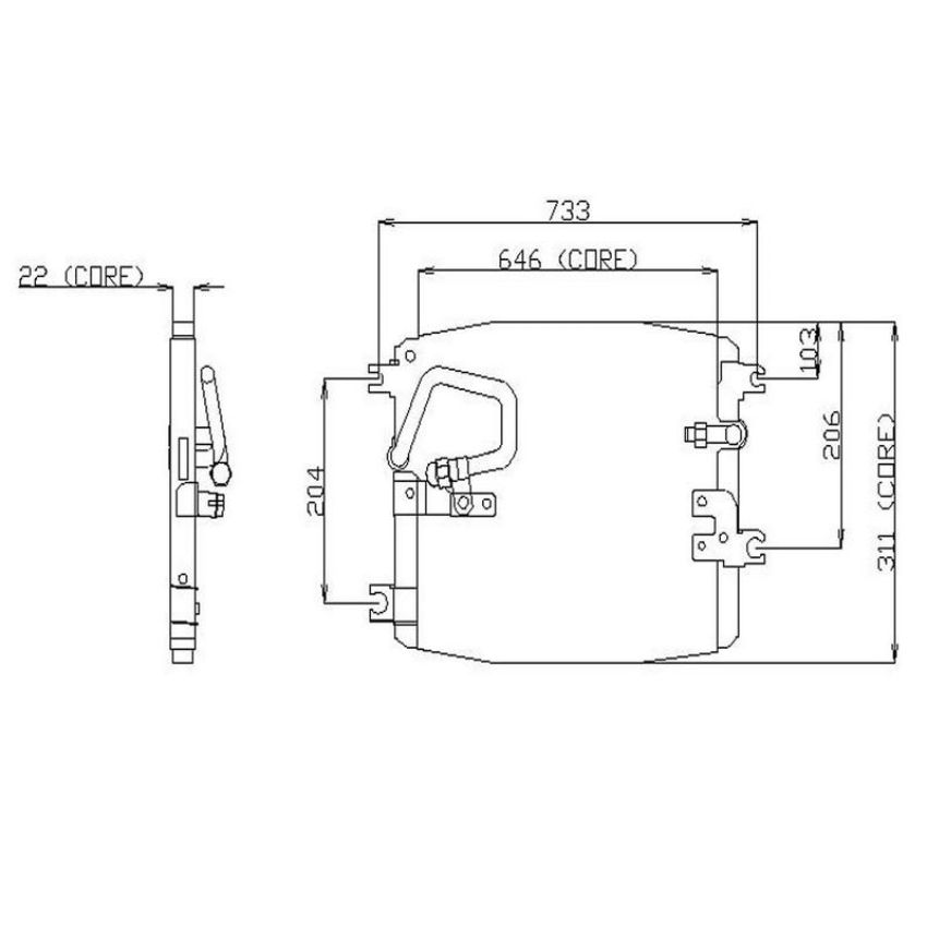 Denso 477-0141 Air Conditioning Condenser