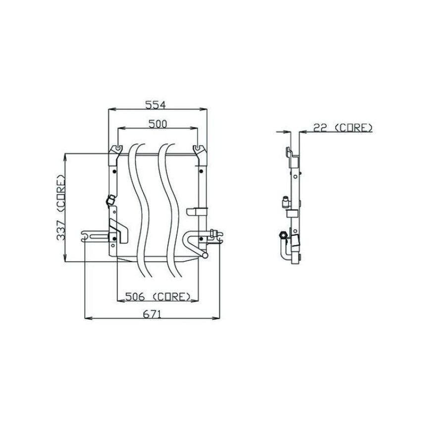 Denso 477-0142 Air Conditioning Condenser