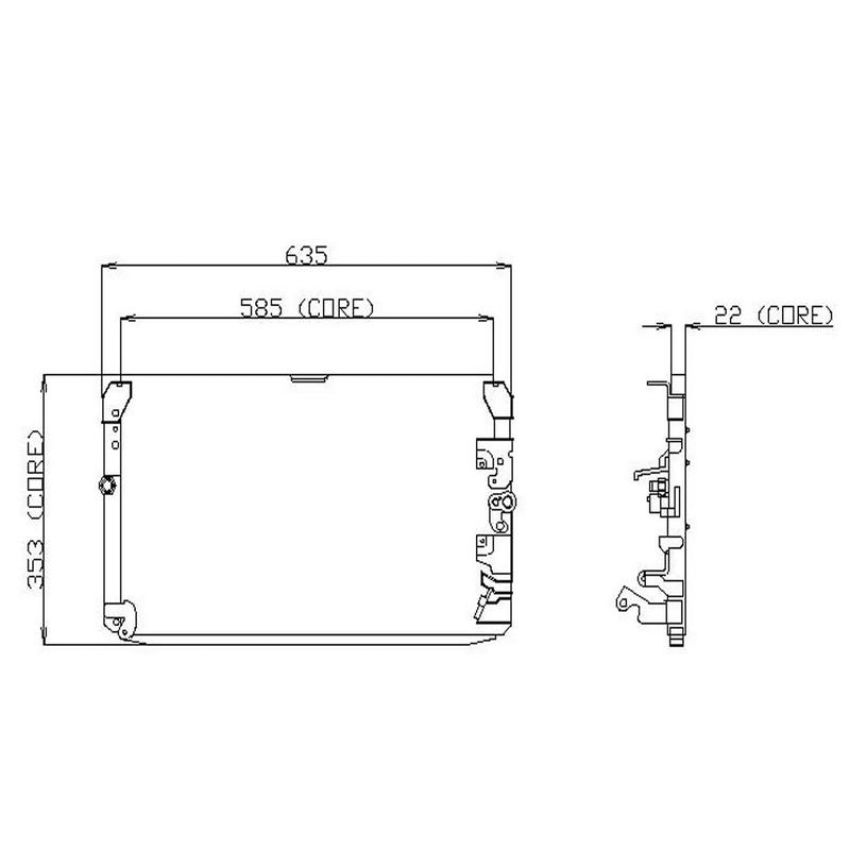 Denso 477-0145 Air Conditioning Condenser