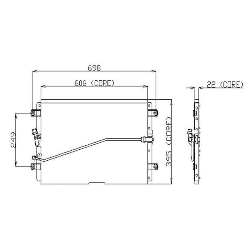 Denso 477-0154 Air Conditioning Condenser