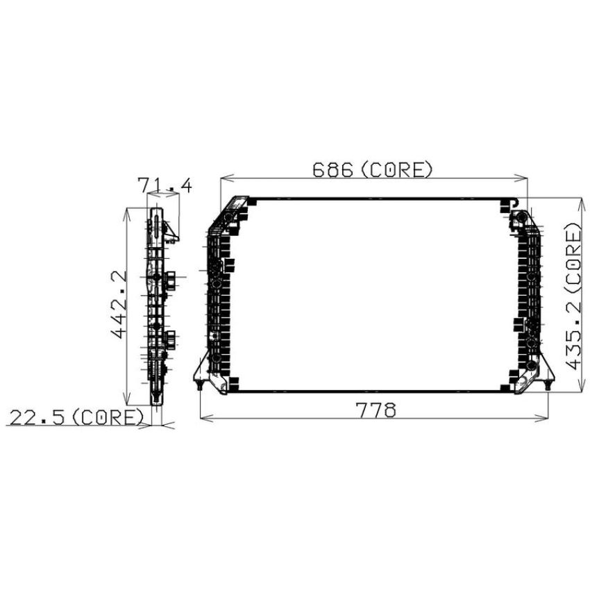 Denso 477-0507 Air Conditioning Condenser