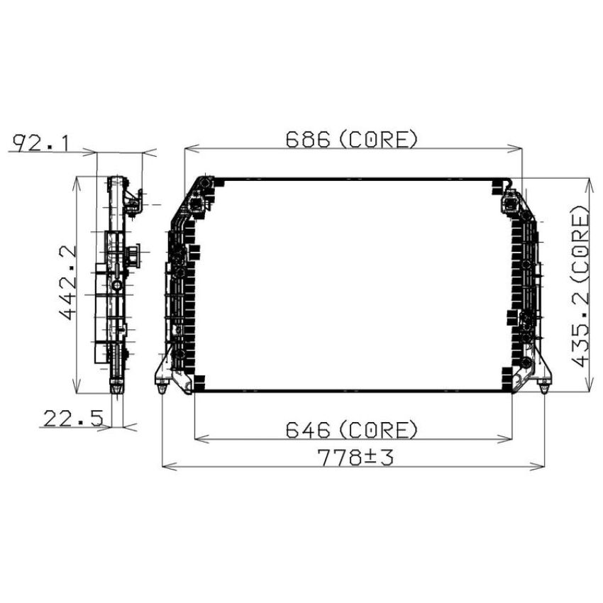 Denso 477-0509 Air Conditioning Condenser