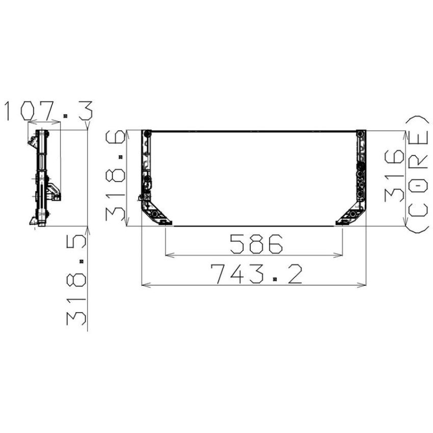Denso 477-0512 Air Conditioning Condenser