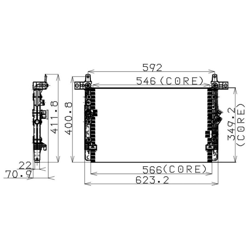 Denso 477-0514 Air Conditioning Condenser