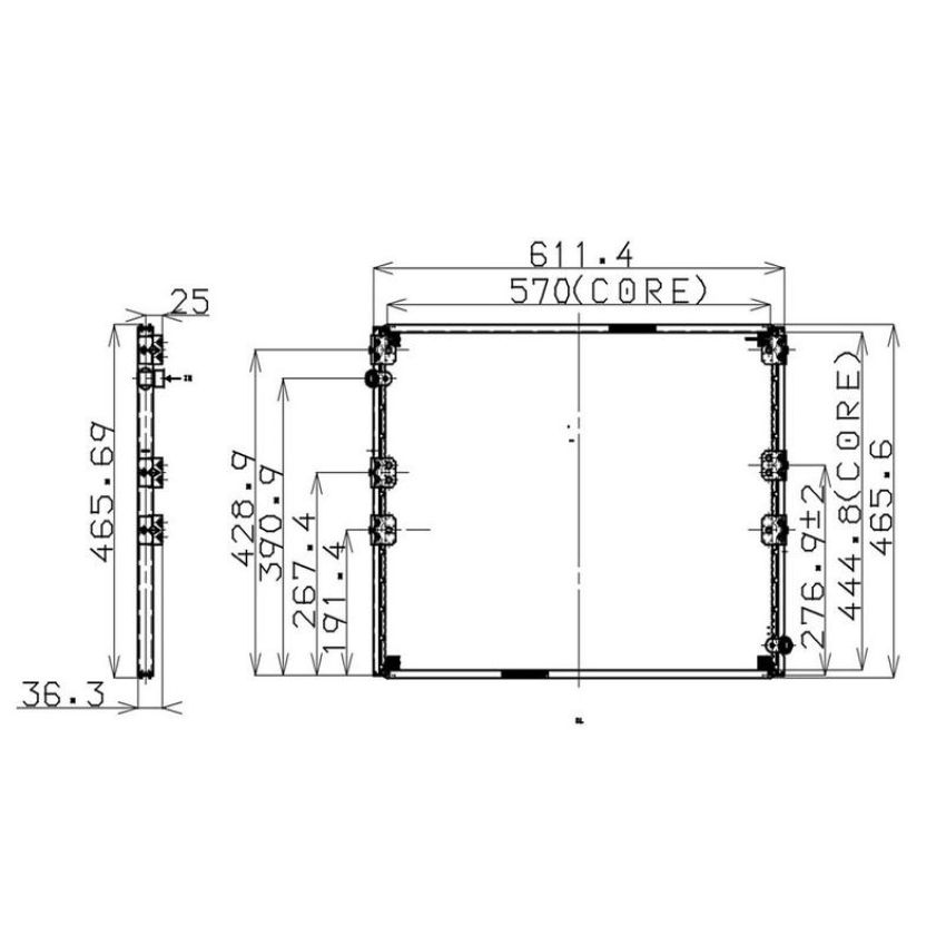 Denso 477-0518 Air Conditioning Condenser