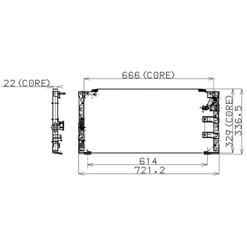 Denso 477-0532 Air Conditioning Condenser