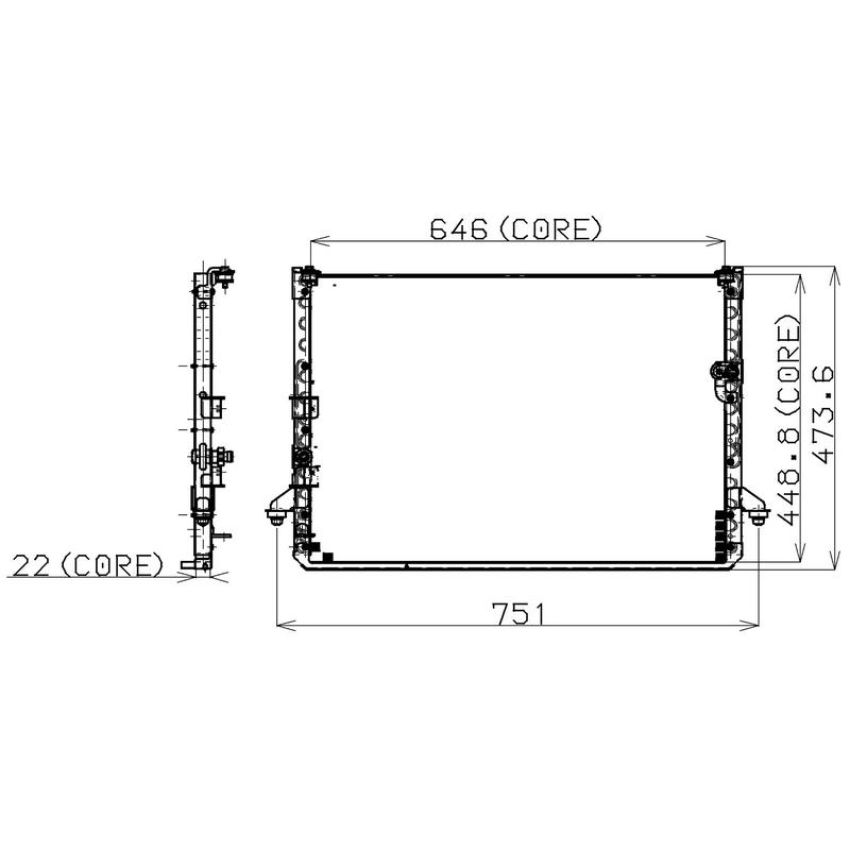 Denso 477-0539 Air Conditioning Condenser