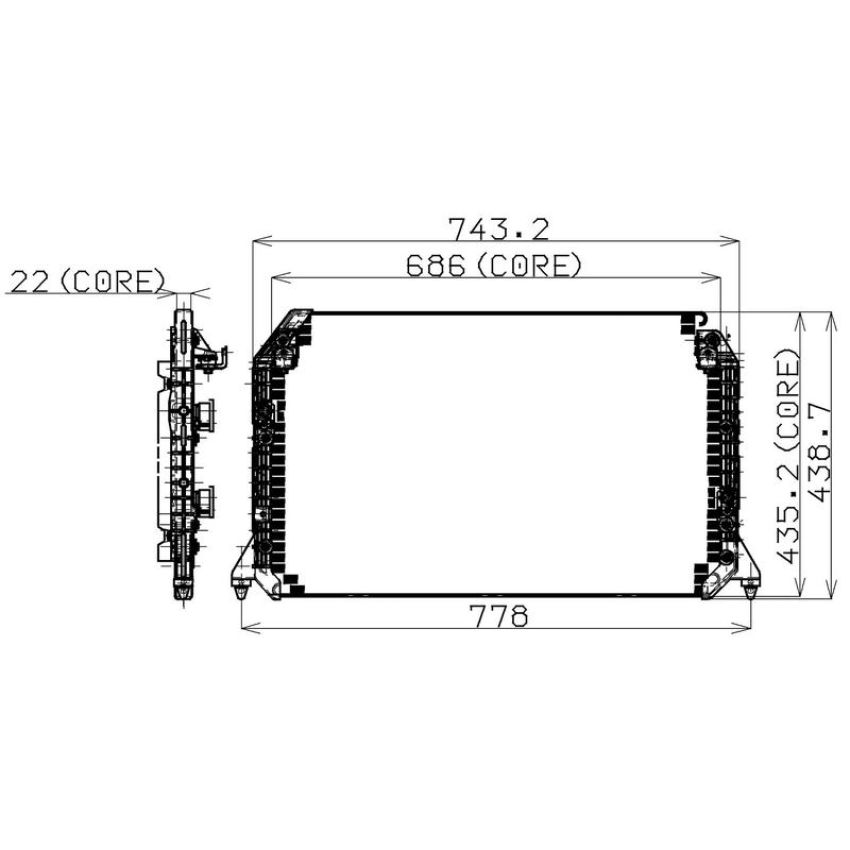 Denso 477-0544 Air Conditioning Condenser