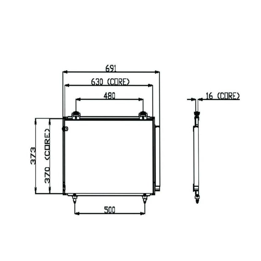 Denso 477-0562 Air Conditioning Condenser