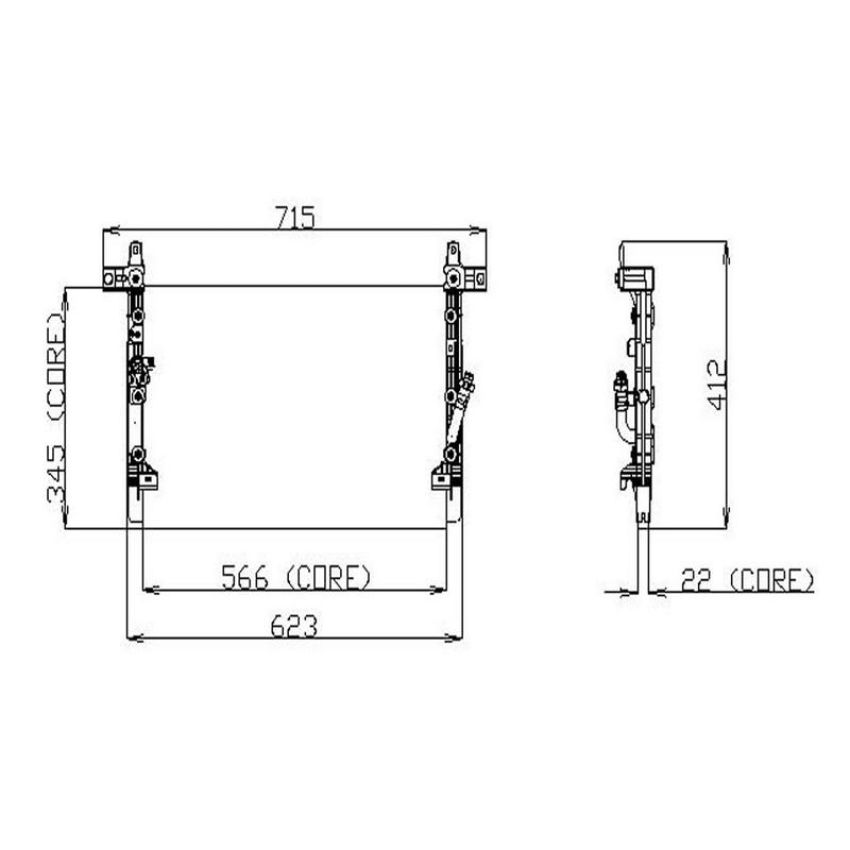 Denso 477-0565 Air Conditioning Condenser