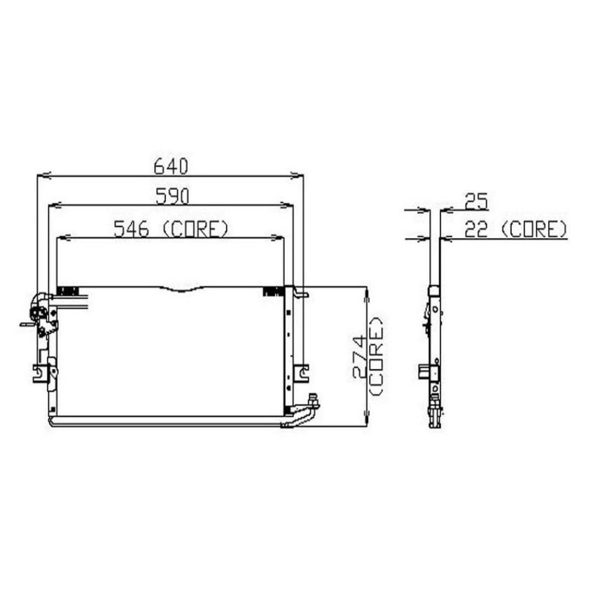 Denso 477-0566 Air Conditioning Condenser