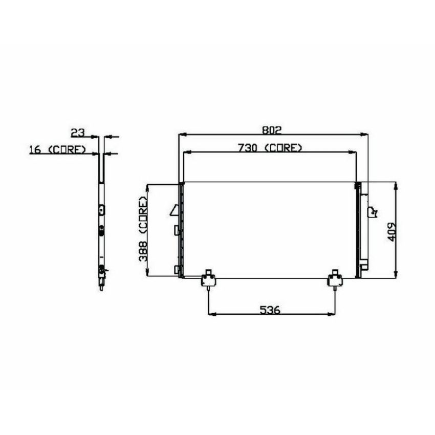 Denso 477-0568 Air Conditioning Condenser